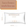 Capa Almofada Retangular Baguete Veludo 30x65 - Bege - 5