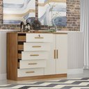 Ver imagem 2 de Cômoda Seul 5 Gavetas 2 Portas em Mdf e Mdp Clic Móveis