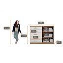 Ver imagem 5 de Cômoda Seul 5 Gavetas 2 Portas em Mdf e Mdp Clic Móveis
