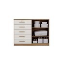 Ver imagem 4 de Cômoda Seul 5 Gavetas 2 Portas em Mdf e Mdp Clic Móveis