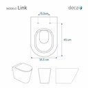 Ver imagem 3 de Tampa de Vaso Poliéster com Amortecedor Link/lk Preto Fosco para Bacia Deca com Ferragem Dourada