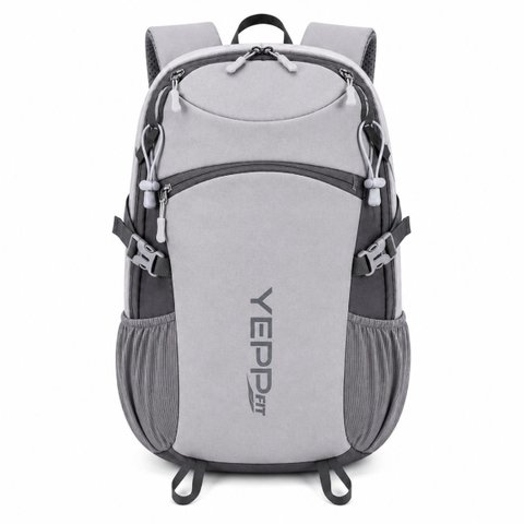 Mochila Esportiva 24l Poliéster Academia Camping Reforçada:cinza