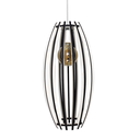 Ver imagem 1 de Luminária Lustre Pendente Madeira Teto Sala Quarto Cozinha Balcão Dubai Branco