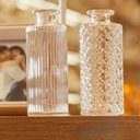 Ver imagem 2 de Kit 2 Vasos de Vidro 13,5cm Lyor Jarros Pequenos Sortidos Decoração Centro de Mesa Posta
