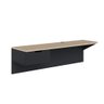 Mesa para Computador Escrivaninha 01 Gaveta Tech Preto Fosco e Tauari Nobre - D’Rossi - 3