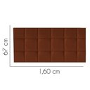 Ver imagem 2 de Painel Estofado Luxo Espanha 160cm Queen Size para Cama Box Suede Terracota - Gat Magazine