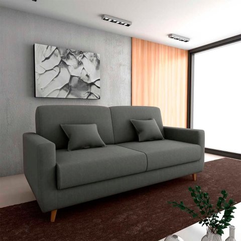 Sofá Cama Premium 3 Lugares 1,90 Larg Emilia Matrix