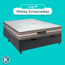 Ver imagem 4 de Cama Box Bau Cinza Casal + Colchão Molas Ensacadas Legriff Sankonfort