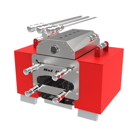 Churrasqueira sem Fumaça para Apartamento Hotbox Costela 2 Grelhas + 3 Espetos