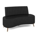 Ver imagem 7 de Sofá Living Decorativo 2 Lugares 1,35M Katara Preto Corino G33 - Gran Belo