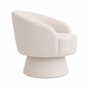 Ver imagem 6 de Poltrona Giratória Solis Courino Off White - Sallar Home
