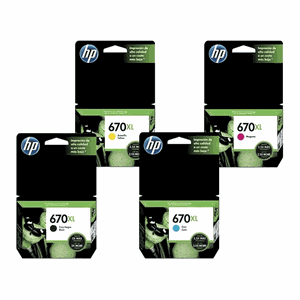 Cartucho de Tinta Hp 670xl Kit Cz117ab Kit Deskjet 4615 4625 5525