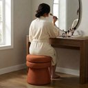 Ver imagem 7 de Puff Organico Cave 48x42 cm Base Giratoria Linho Color Trend Tca 303 Moll