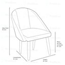 Ver imagem 5 de Kit 2 Cadeiras Lua - Modernas para Sala e Decoração