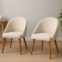 Ver imagem 3 de Kit 2 Cadeiras Lua - Modernas para Sala e Decoração