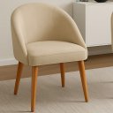 Ver imagem 1 de Kit 2 Cadeiras Lua - Modernas para Sala e Decoração