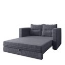 Ver imagem 4 de Sofá Cama 2 Lugares Casal 1,50 Mts Chenile Prince Luma Matri Cor:chenile Cinza Escuro