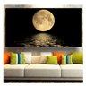 Adesivo Papel De Parede De Lua Estrela Céu 2m² Paisagem S111 - 1