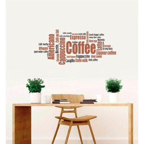 Adesivo Decorativo Parede Coffee Café