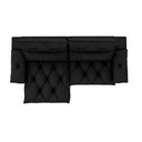 Ver imagem 3 de Sofá Retrátil Reclinável Alion Plus 2,10m Suede Preto - Xflex Sofas