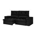 Ver imagem 4 de Sofá Retrátil Reclinável Alion Plus 2,10m Suede Preto - Xflex Sofas