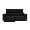 Ver imagem 5 de Sofá Retrátil Reclinável Alion Plus 2,10m Suede Preto - Xflex Sofas