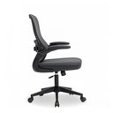 Ver imagem 4 de Cadeira de Escritório Executiva Base Preta com Rodinha Fortt Linea Cinza - csf20-cz