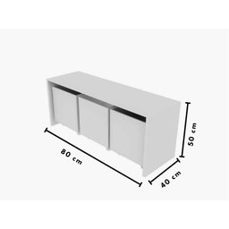 Combo 3 Baú com Mesa para Quarto Infantil, Crianças - 3