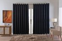 Ver imagem 4 de Cortina Jacquard Luxo em Tecido Semi Blackout Sala 3,00x2,80:preto
