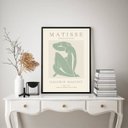 Ver imagem 1 de Quadro Arte Matisse Mulher Verde Suave 45x34cm:moldura Branca