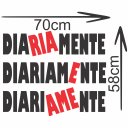 Ver imagem 3 de Adesivo de Parede Decorativo Frase Motivacional Ria e Ame