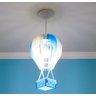 LUSTRE PENDENTE BALÃO AZUL/BRANCO - 4