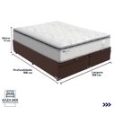 Ver imagem 6 de Cama Box Baú Marrom e Colchão Amsterdã Molas Ensacadas Queen Probel