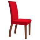 Ver imagem 1 de Kit 6 Pçs Capa Protetora de Cadeira 6 Lugares Malha Gel Ajustável: Vermelho
