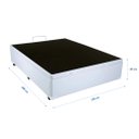 Ver imagem 3 de Cama Box Baú Casal 138 Bello Box - Tecido Sintético Branco