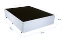 Ver imagem 3 de Cama Box Baú Casal 138 Bello Box - Tecido Sintético Branco