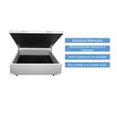 Ver imagem 4 de Cama Box Baú Casal 138 Bello Box - Tecido Sintético Branco