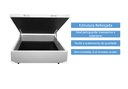 Ver imagem 4 de Cama Box Baú Casal 138 Bello Box - Tecido Sintético Branco