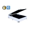 Ver imagem 1 de Cama Box Baú Casal 138 Bello Box - Tecido Sintético Branco