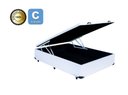 Ver imagem 1 de Cama Box Baú Casal 138 Bello Box - Tecido Sintético Branco
