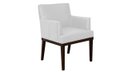Ver imagem 1 de Poltrona Decorativa Vitória Couro Branco Pés Madeira Mz Decor
