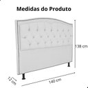 Ver imagem 6 de Kit Cabeceira e Calçadeira com Baú 140 Cm King Casal Diana Suede