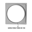 Ver imagem 3 de Ralo Quintal 20x20 Alumínio Tradicional com Tela Coletor Cinza Saída Baixa 150mm 6 Polegadas