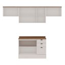 Ver imagem 3 de Cozinha Compacta Iluminata 7 Portas 3 Gavetas 100% MDF Branco/Ébano - Genialflex