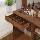 Ver imagem 3 de Penteadeira Camarim Eliza 1 Gav. -150x92cm Canela