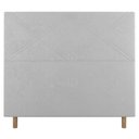 Ver imagem 2 de Cabeceira Cama Box Solteiro Cairo 90cm Corano Branco - Desk Design