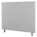 Ver imagem 1 de Cabeceira Cama Box Solteiro Cairo 90cm Corano Branco - Desk Design