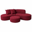 Ver imagem 2 de Sofá Virgínia 3m Estofado Suede Moderno Confortável Luxo