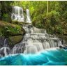 Adesivo Parede Paisagem Cachoeira Lago Pedras Natureza GG332 - 1