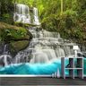 Adesivo Parede Paisagem Cachoeira Lago Pedras Natureza GG332 - 2